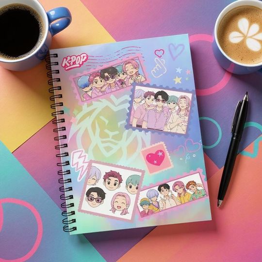 Discover Spiral Notebook - K Pop Demon Hunters Saja Boys, Ruled Line Journal