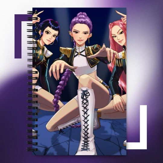 Discover K-pop Demon Hunters Takedown Spiral notebook