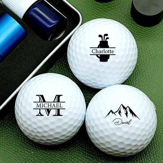 Personalized Golf Ball Stamp Box, Custom Golf Ball Stamp with Box, Golf Marker Gift , Golf Lover Gifts
