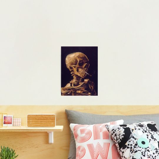 Discover Vincent Van Gogh's 'Skull with a Burning Cigarette'  Photographic Print