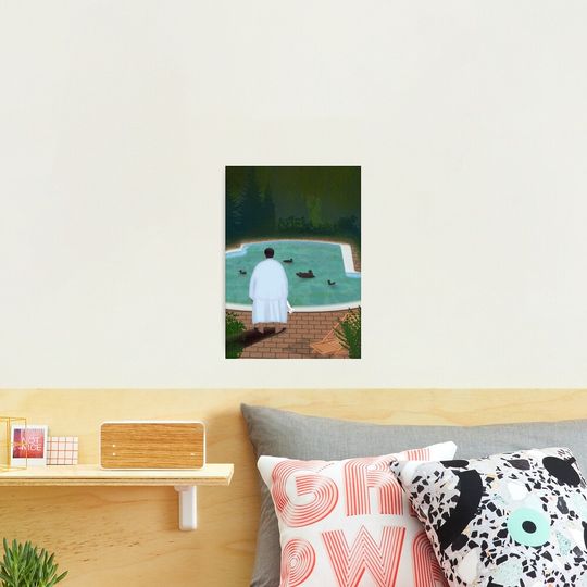 Discover Him, with those ducks... Photographic Print