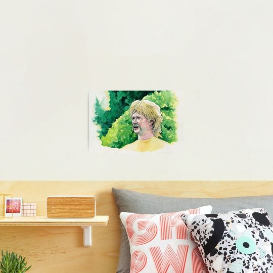 Discover The Tom Delonge B182 WTF Meme painted in watercolour by davidtheartist Photographic Print