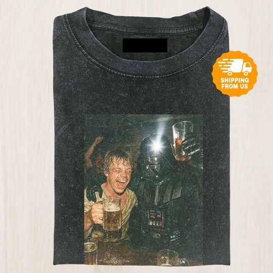 Discover Funny Star Wars Party Shirt, Darth Vader Luke Meme Tee, Comfort Colors Graphic Shirt, Drinking Buddies Parody Shirt, Gift For Fan