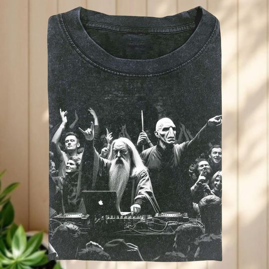 Discover DJ Dumb & Dark Wiz Comfort Colors Shirt, Harry T-Shirt, Wizard Movie Tee, Fantasy Party Shirt, Concert Shirt, Gift for HP Fans