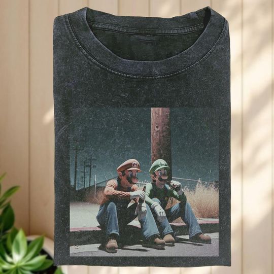 Discover Mario Drinking Shirt, Funny Meme T-shirt, Tee for Gamer, Nintendo Fan Gift, Unisex Streetwear