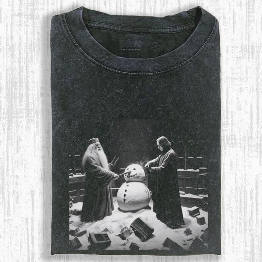 Discover Funny Harry Shirt, Harry Meme, Harry Dumbl & Snap Christmas Graphic T-Shirt, Funny Hogwa Snowman Meme Tee, Professors Winter Shirt, Gi