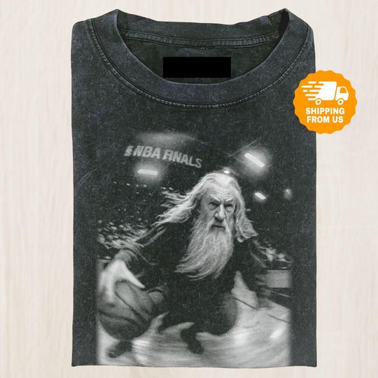 Discover Funny Wizard Shirt, Dark Fantasy Colors Shirt, Hoops Parody Shirt, Magic Dunk Tshirt, Magical Movie Tee, Gift For Fans