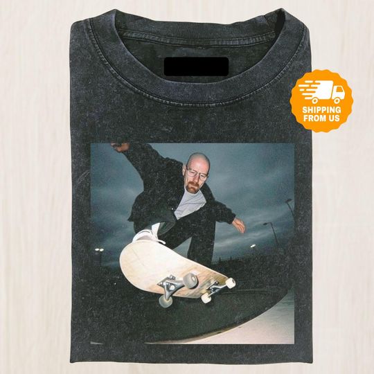 Discover Skater Walter White Shirt, Breaking Bad Skate Meme Tee, Funny 90S Movie Tshirt, Cool Graphic Shirt, Gift For Fan