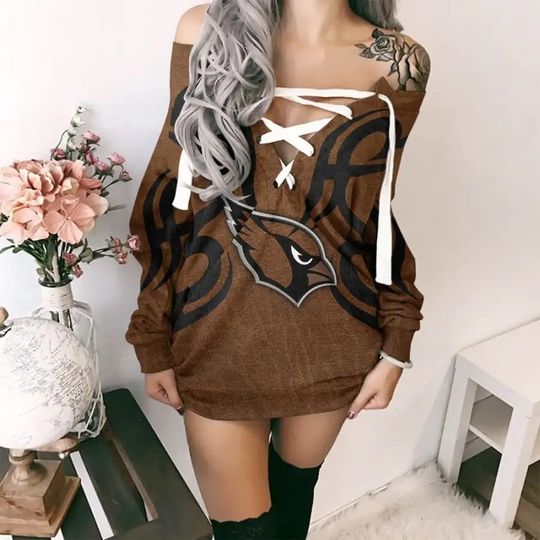 Arizonna Cardinals Lace-Up Sweatshirt