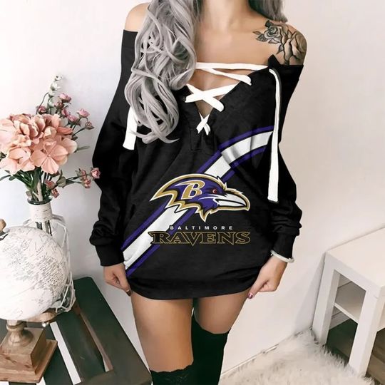Baltimore Ravens Lace-Up Sweatshirt