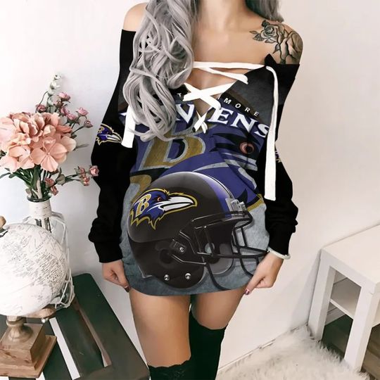 Baltimore Ravens Lace-Up Sweatshirt
