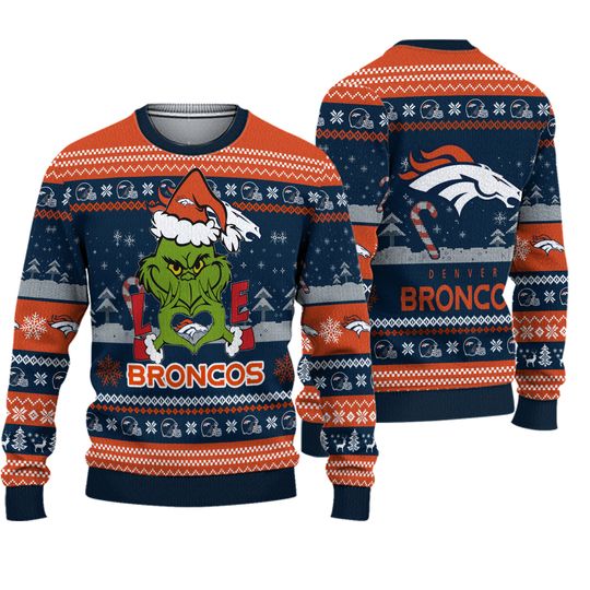 Broncos funny character Limited Ugly Christmas Sweater Gift For Christmas