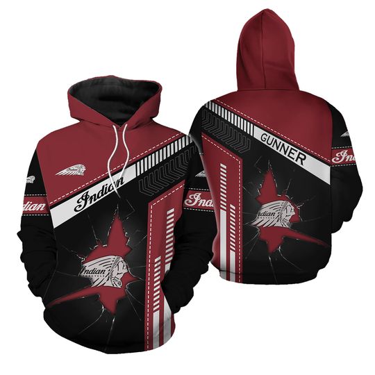 Custom Motorcycle Hoodie, Indian Moto Jogger, Indian Racing T-Shirt, Motorcycle Sweatshirt, Jogger For Men, Personalized Gifts