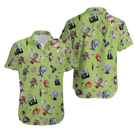 Mad Monster Party Characters Hawaiian Shirt