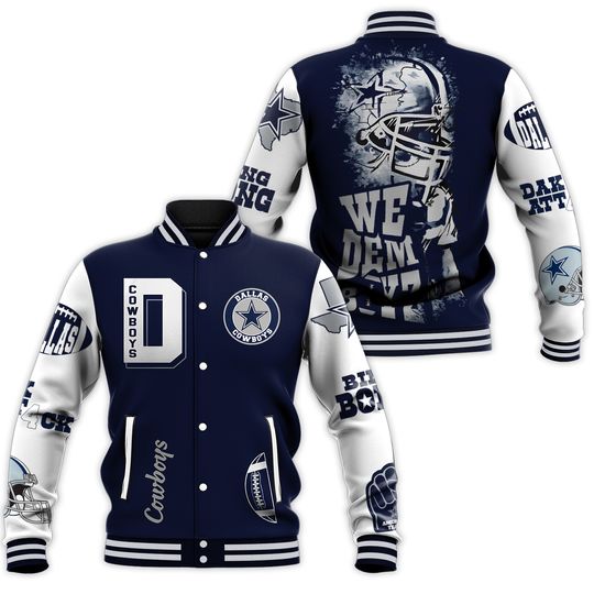 Cowboys Dak Attack Fan Baseball Jacket Gift For Christmas