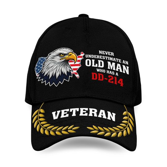 DD-214 Veterans Hats, Veterans Caps For Men