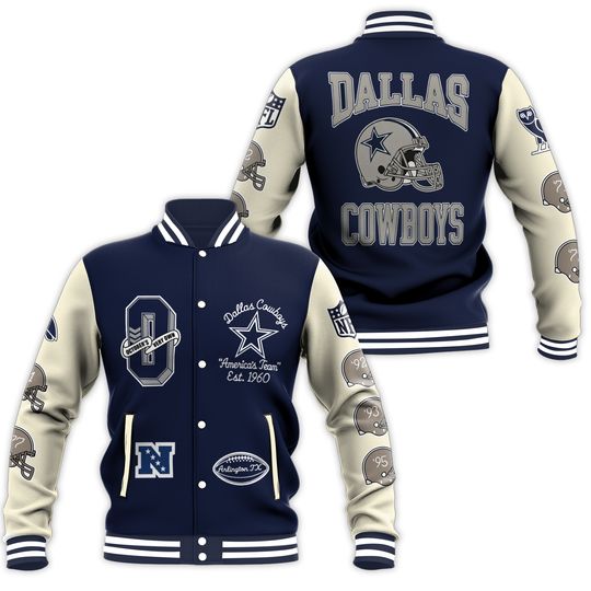 Vintage Dallas Football Cowboys Varsity Jacket: Classic Style