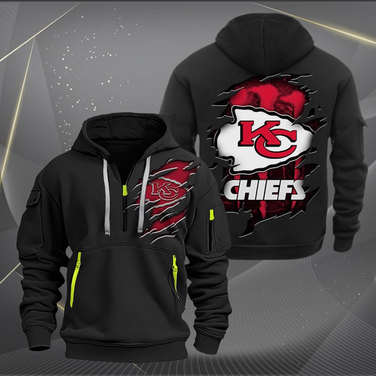 Kansas City Chiefs Quarter Zip Hoodie