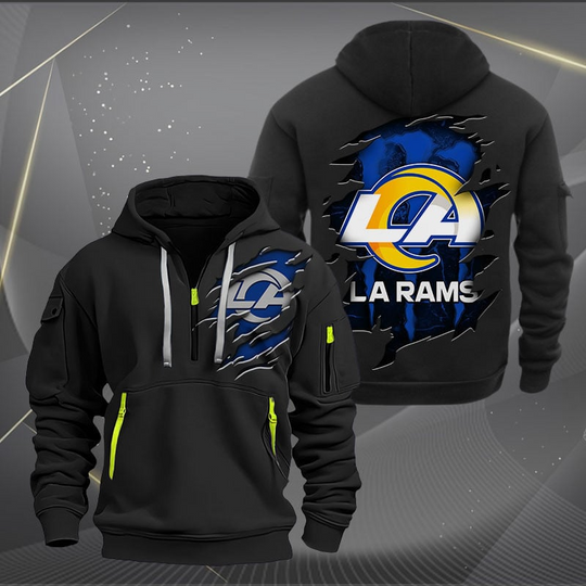 Los Angeles Rams Quarter Zip Hoodie