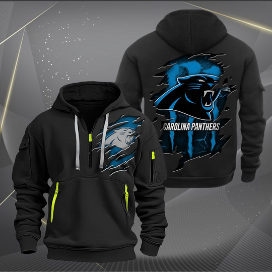 Carolina Panthers Quarter Zip Hoodie