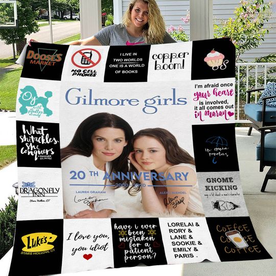 Gilmore Girls Fleece Blanket, Gilmore Girls Blanket, Bedding Blanket