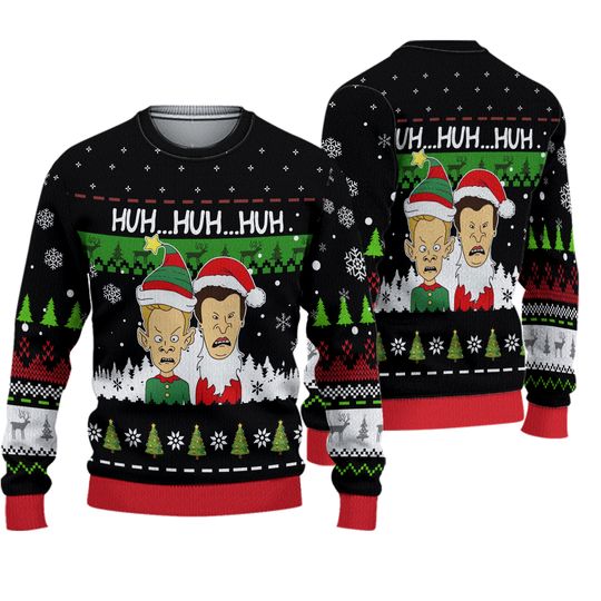 Beavis and Butthead Ugly Christmas Sweater - Limited Edition