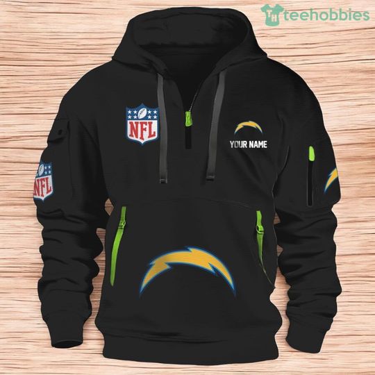 Los Angeles Chargers football Personalized Heavy Hoodie Quarter Zip Hoodie For Fans