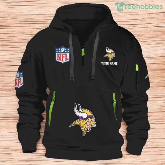 Minnesota Vikings football football Personalized Heavy Hoodie Quarter Zip Hoodie For Fans