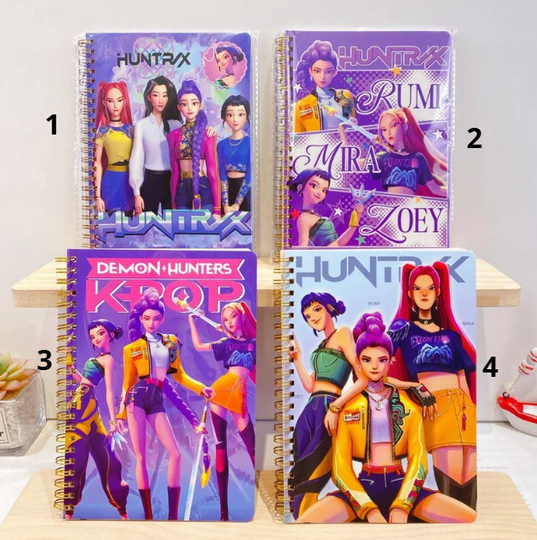 Discover K P Demon Squad Notebook,Anime Art Mira Zoe Rumi Hunter Trio Spiral Notebook, K P Fan Essential Back to School Gifts, Gifts for Kids