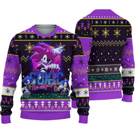 Sonic The Hedgehog Ugly Christmas Sweater