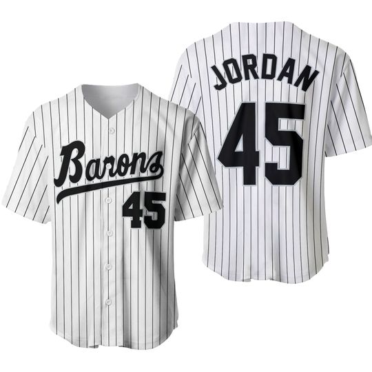 Tocament Birmingham Barons Michael Jordan 45 Baseball Jersey 90's