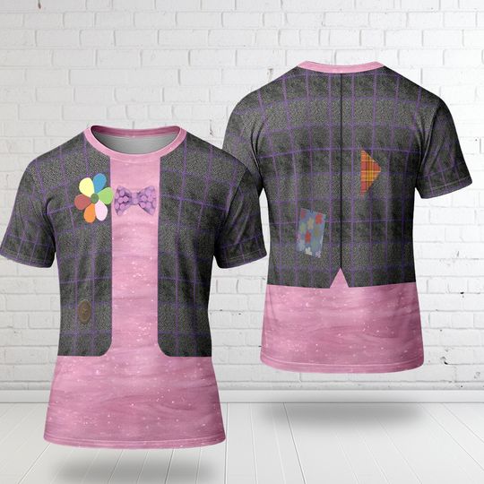 Bing Bong Unisex Costume Shirt, Inside Out Bing Bong Cosplay Costume Shirt, Inside Out Halloween All Over Print Tee, Cartoon 3D T-shirt