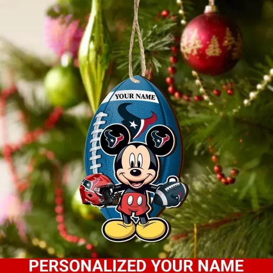 Discover Personalized Houston Team Texanss Sport Christmas Ornament, For Football Fan