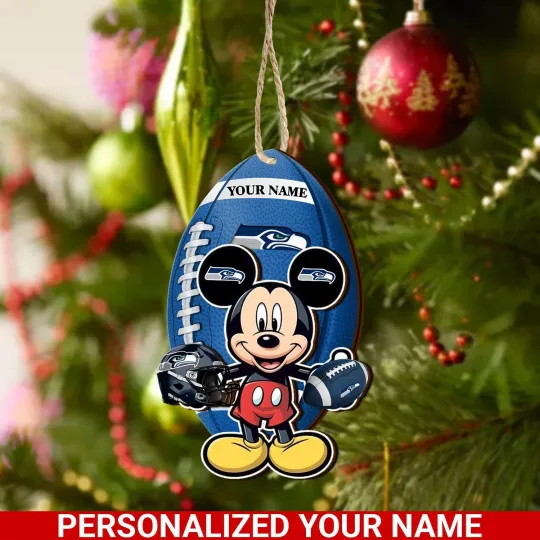 Discover Personalized Seattle Team Seahawkss Sport Christmas Ornament, For Football Fan