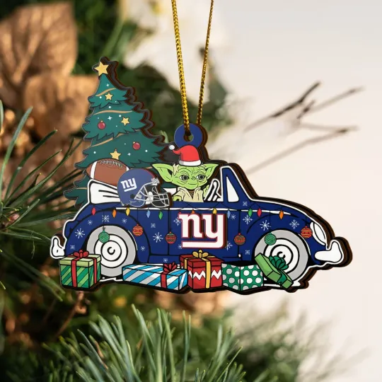Discover Personalized New York Team Giantss Sport Christmas Ornament, For Football Fan