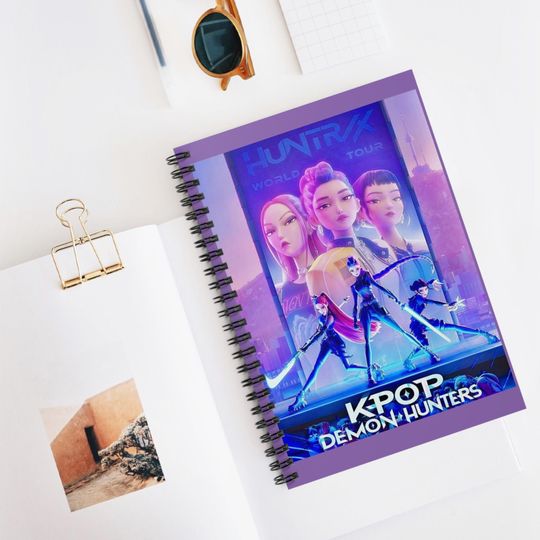 Discover K-Pop Demon Hunters Spiral Notebook | Ruled Journal