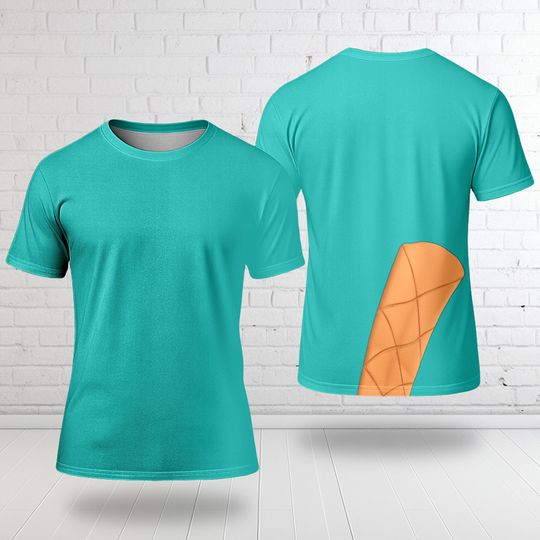 Discover Disney Perry The Platypus Halloween Costume Shirt, Phineas And Ferb Cosplay 3D Shirt, Perry The Platypus All Over Printed Shirt