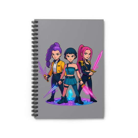 Discover K Pop Demon Hunters Spiral Notebook - Ruled Line, Kpop Journal