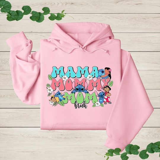 Discover Disney Stitch Lilo Mom Hoodie, Stitch Mama Shirt, Disney Trip Mom Sweater