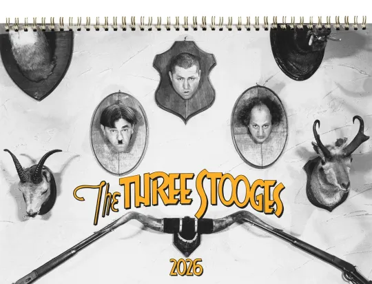 Discover 2026 Vertical Wall Calendar The Three Stooges Vintage Music Photo Posters