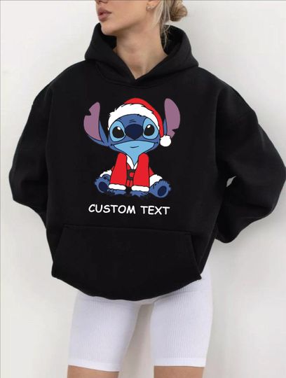 Discover Stitch Christmas Hoodie, Disney Christmas Top, Unisex Kids Hood Top