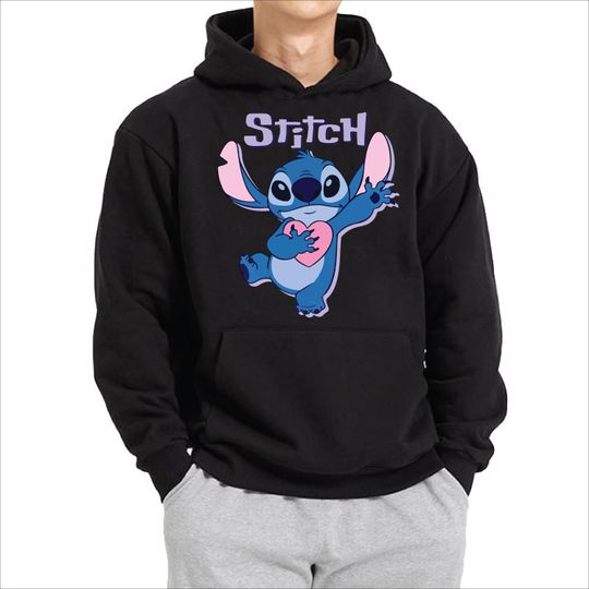 Discover Stitch Character Hoodie, Disney Lilo and Stitch, Unisex Hood Top