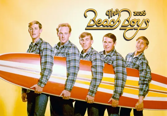 Discover 2026 Wall Calendar The Beach Boys Vintage Music Photo Posters