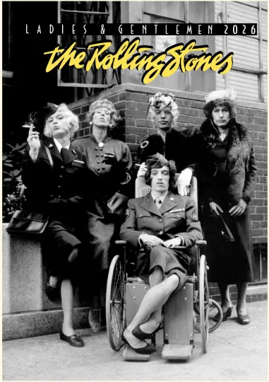 Discover 2026 Wall Calendar The Rolling Stones Vintage Music Photo Poster
