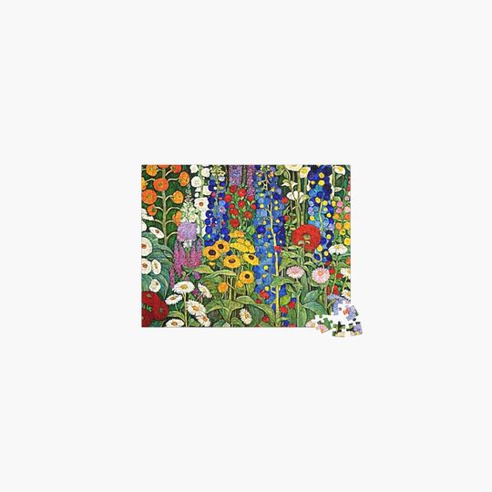 Discover Gustav Klimt Flower Garden Jigsaw Puzzle