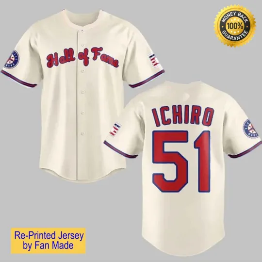 Discover ICHIRO Baseball Jersey Gift For Fan Full Size S to 5XL