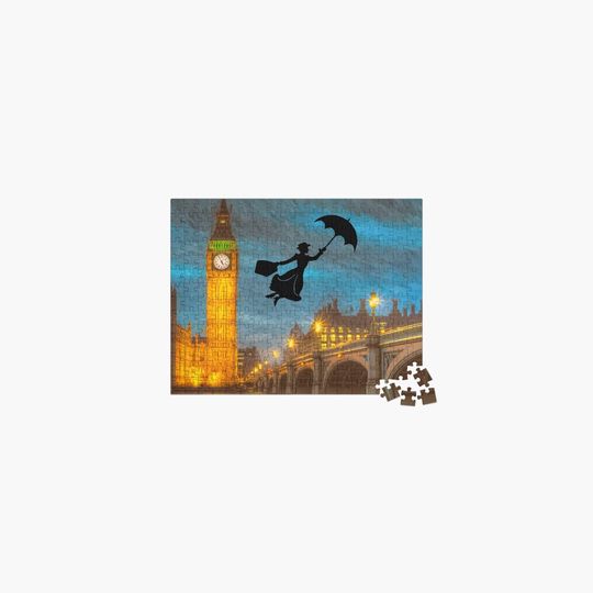 Discover Magical Nanny Over London  Jigsaw Puzzle