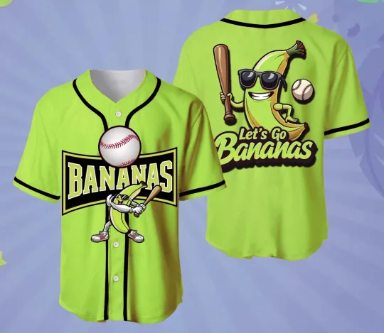 Discover Collection Savannah Bananas Baseball Jersey Team AOP 3D