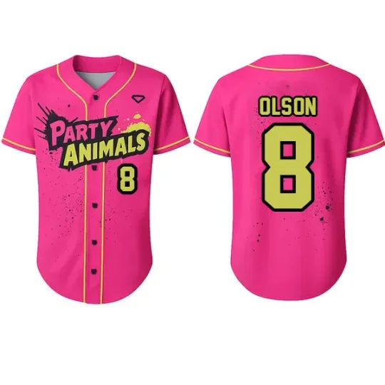 Discover Savannah Bananas Jersey Funny Baseball Jersey #8 Olson All Size S to 5XL
