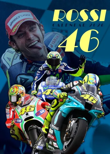 Discover Valentino Rossi 2026 Calendar 2026 A3 (297 X 420 mm) Full Colour